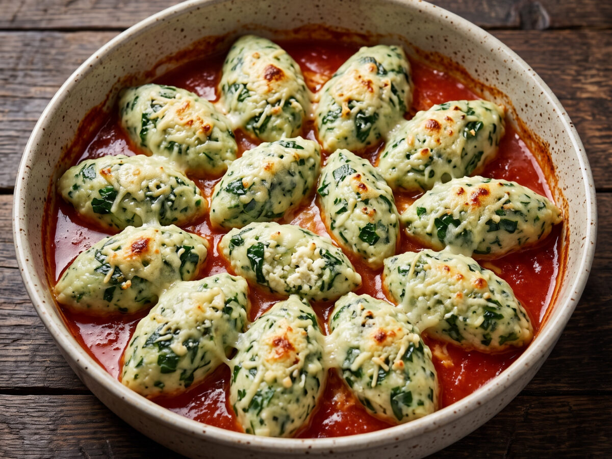 Sturzapreti mit Brocciu und Mangold