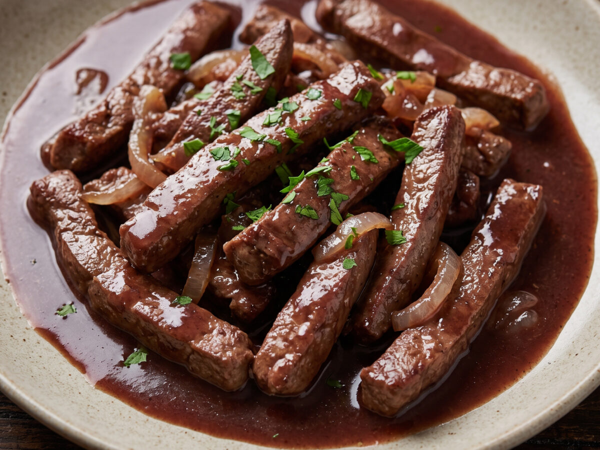 Sürlawerla: Elsässer Leber mit Rotweinsauce