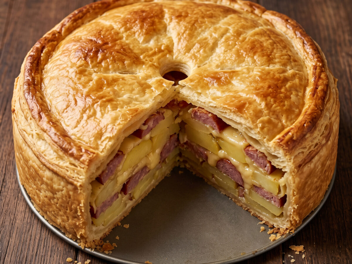 Herzhafte Tourte aus der Franche-Comté