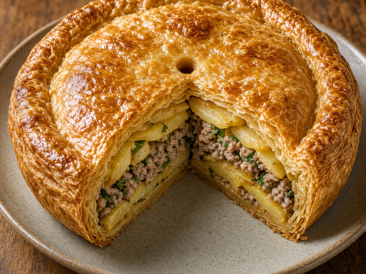 Herzhafte Tourte aus dem Limousin