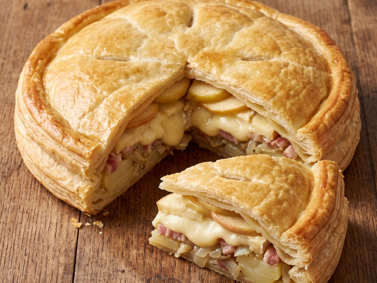 Tourte normande au Camembert