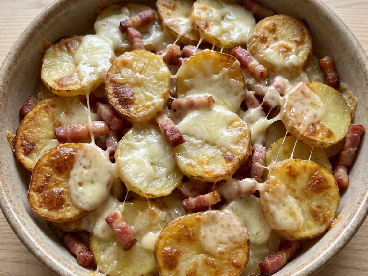 Truffade: Kartoffeln mit fädiger Tome fraîche