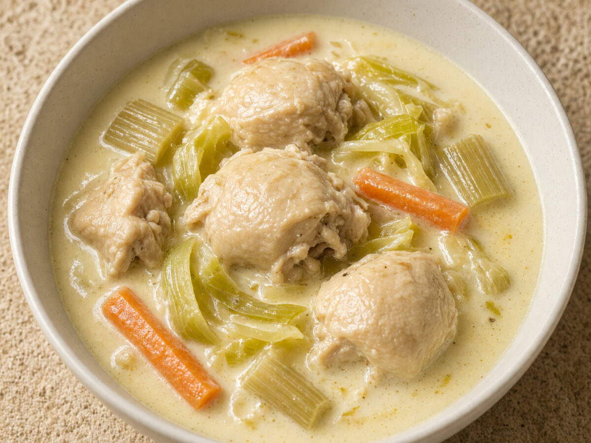 Waterzoï de poulet: cremiger Eintopf aus der Flanderküche